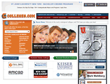 Tablet Screenshot of colleges.com