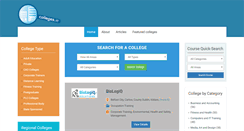 Desktop Screenshot of colleges.ie