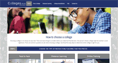 Desktop Screenshot of colleges.co.za